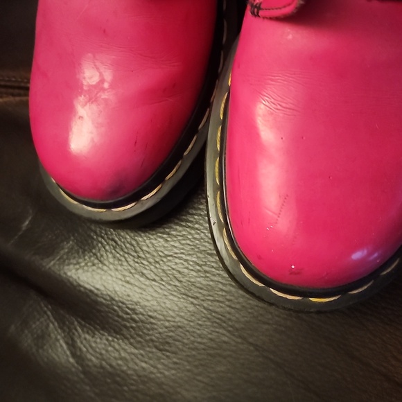 Dr. Marten’s 1460 8-Eye Hot Pink Patent Boots - Picture 14 of 16